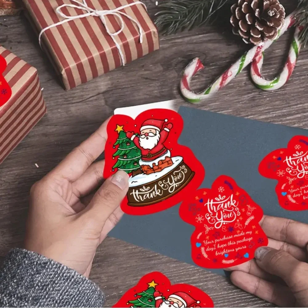 Red Santa Thank You Cards 25ct- NIP